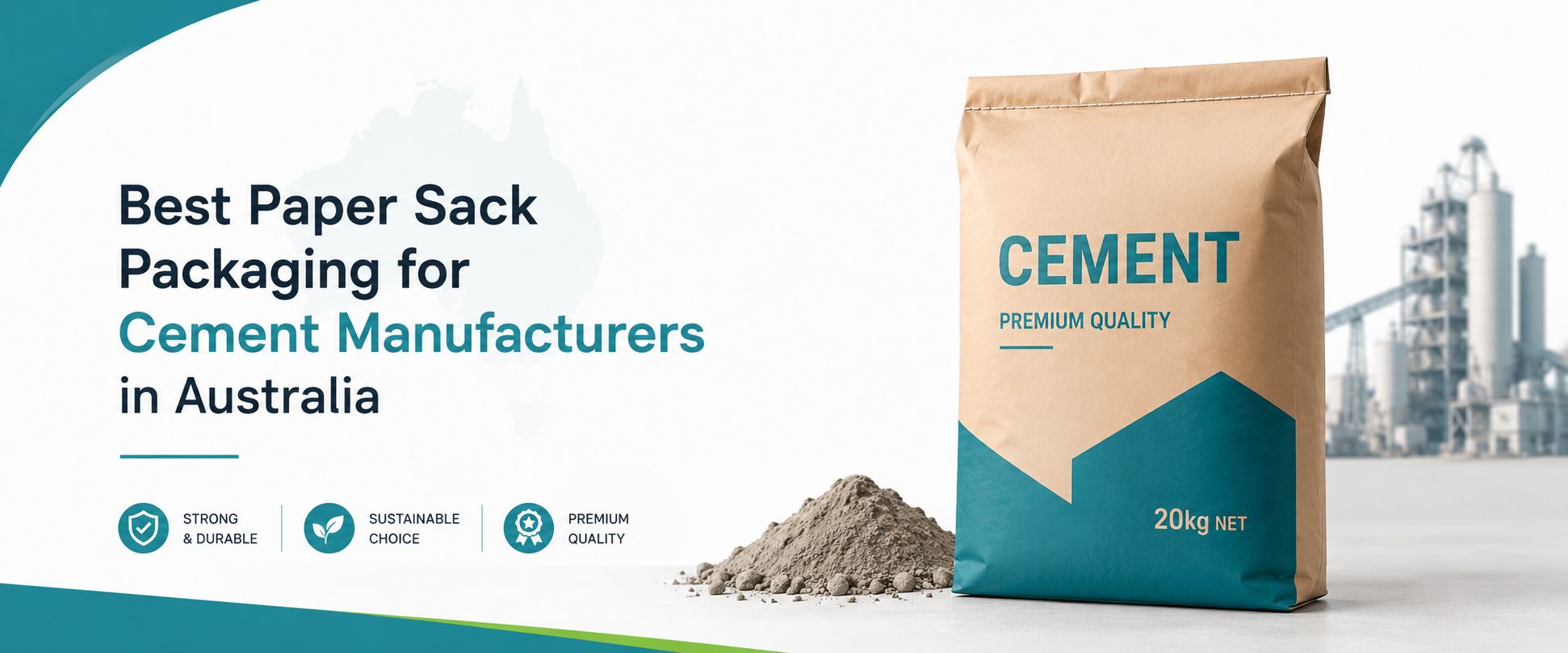 Paper sack packaging for cement manufacturers in Australia